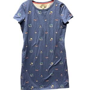 Blue Printed Women's Dress